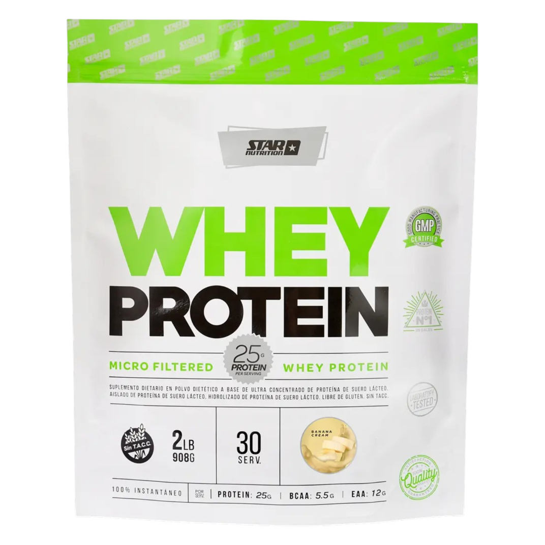Star Nutrition Whey Protein Banana Cream Doypack 908g